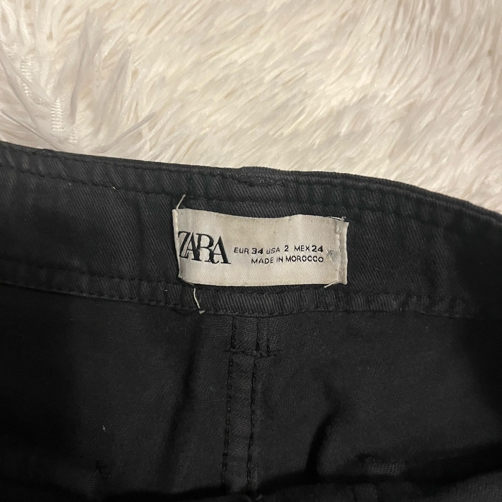Zara Black Cargo Pants - Picture 6 of 7